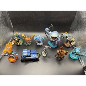 Skylanders Lot Of 10 Figures & Vehicles Trap Team Swap Force Imaginators Mixed
